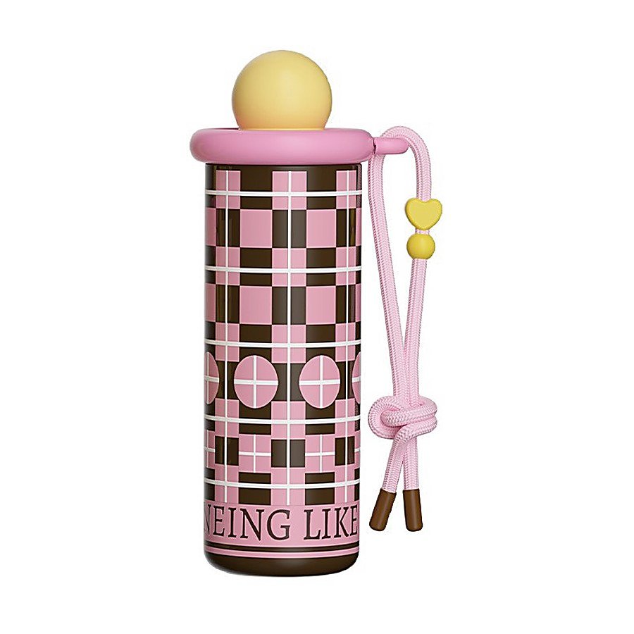 Retro Check Insulated Bottle