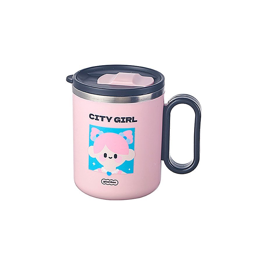 1000 ml Cartoon Print Student Coffee Mug