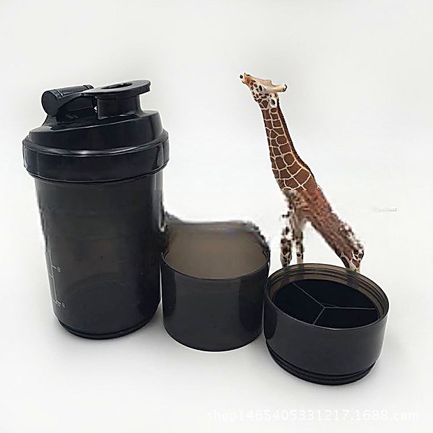 600 ml Fitness Sport Protein Shaker Bottle