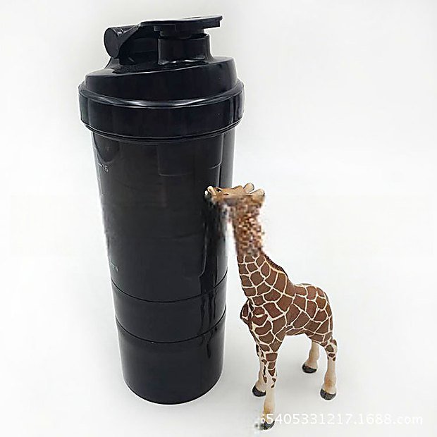 600 ml Fitness Sport Protein Shaker Bottle