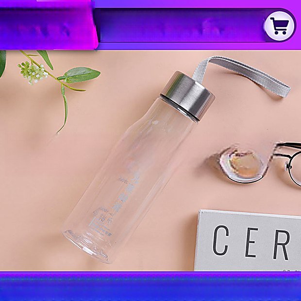 500 ml Clear Portable Sport Water Bottle