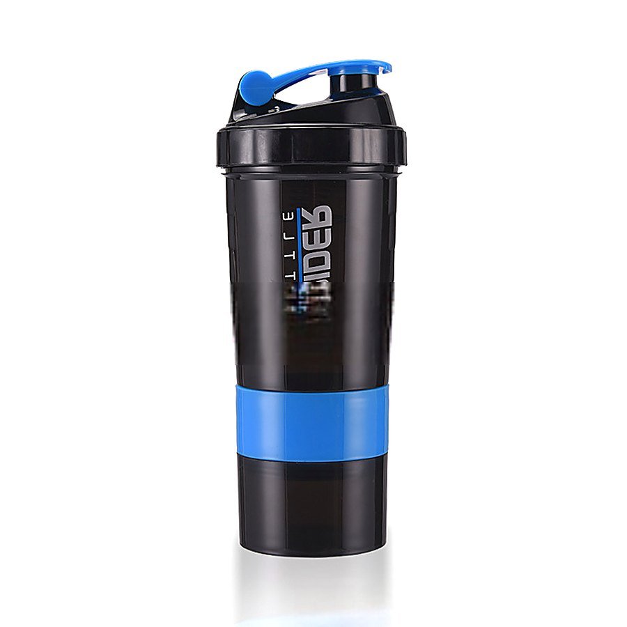 500 ml 3 Compartment Fitness Protein Shaker Bottle