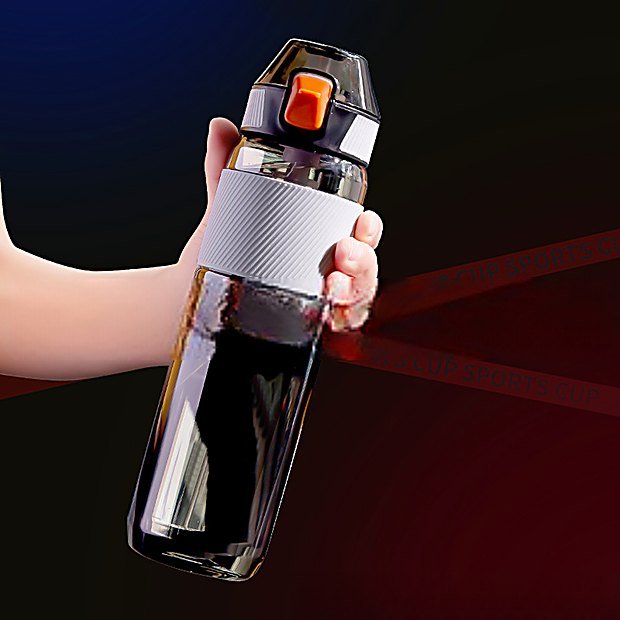 800 ml Straw Lid Flip Top Protein Shaker Bottle