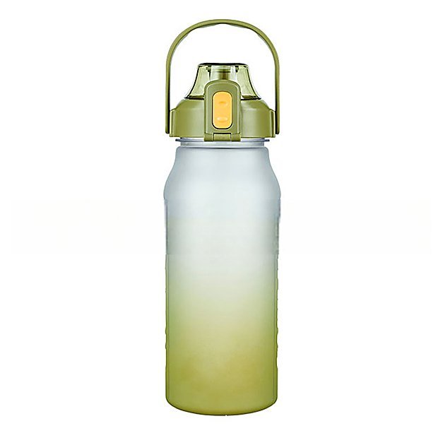 2000 ml Straw Lid Carry Handle Sport Water Bottle
