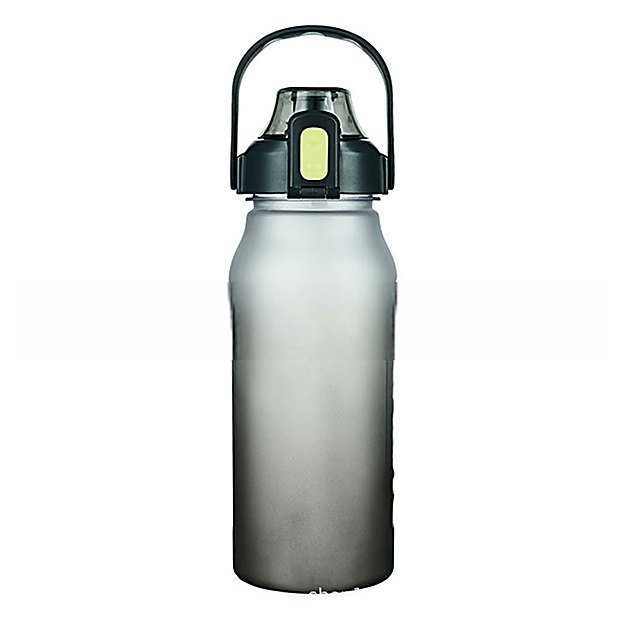 2000 ml Straw Lid Carry Handle Sport Water Bottle