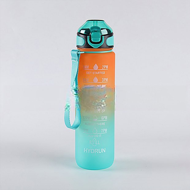 1000 ml Straw Lid Flip Top Sport Water Bottle