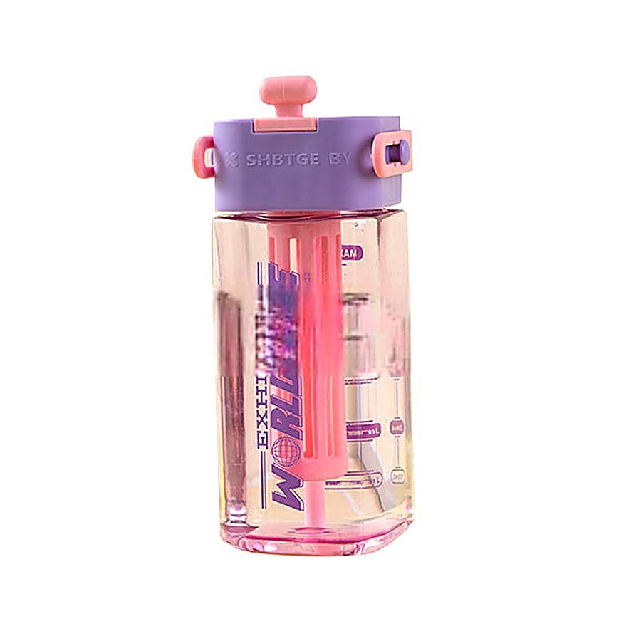 640 ml Straw Lid Carry Handle Sport Water Bottle