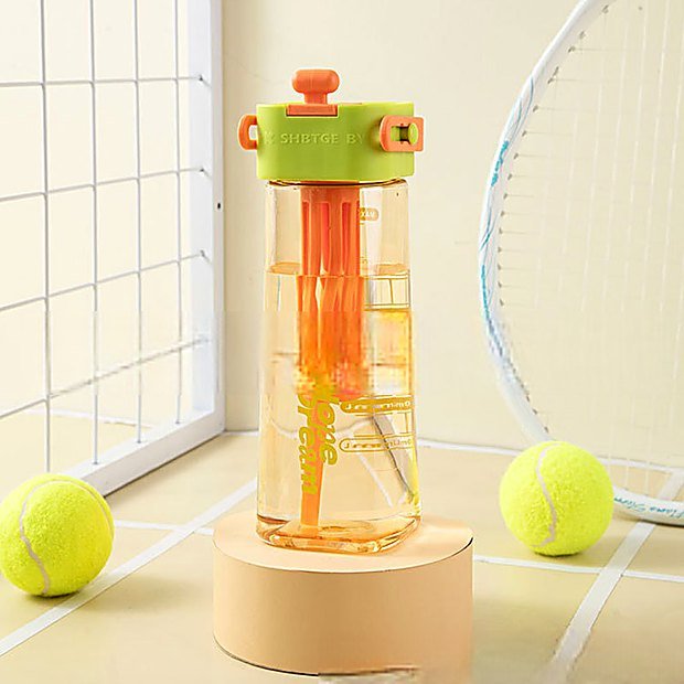 810 ml Straw Lid Carry Handle Sport Water Bottle