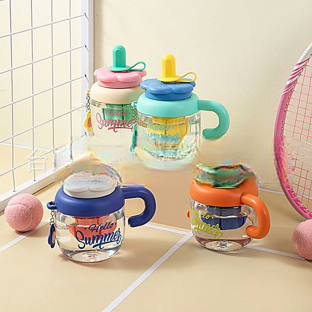 1040 ml Straw Lid Leakproof Sport Water Bottle