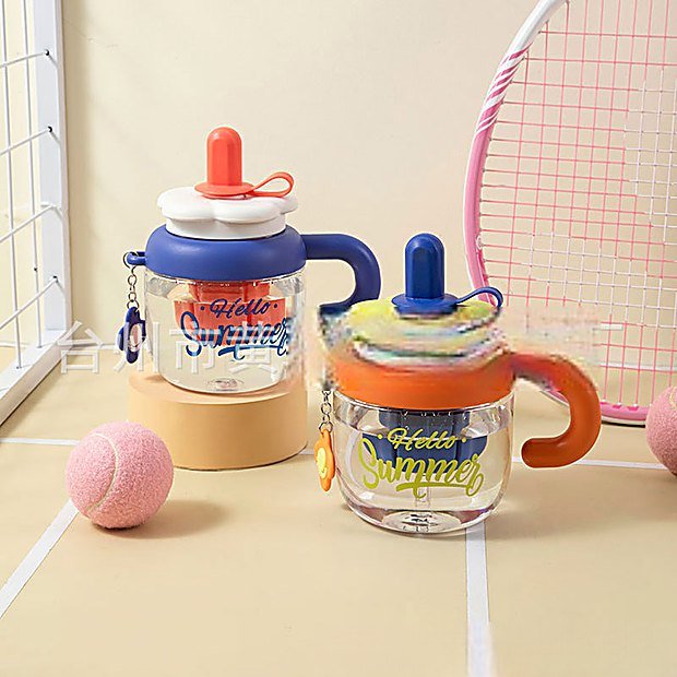 1040 ml Straw Lid Leakproof Sport Water Bottle