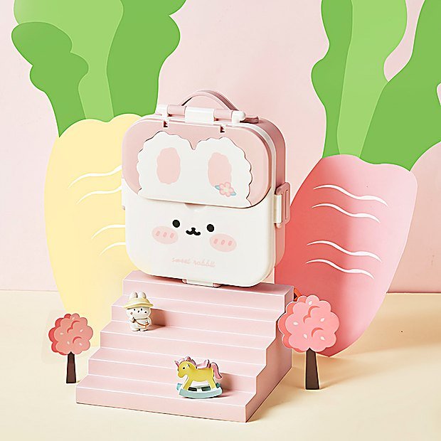 Leakproof Cartoon Print Bento Lunch Box