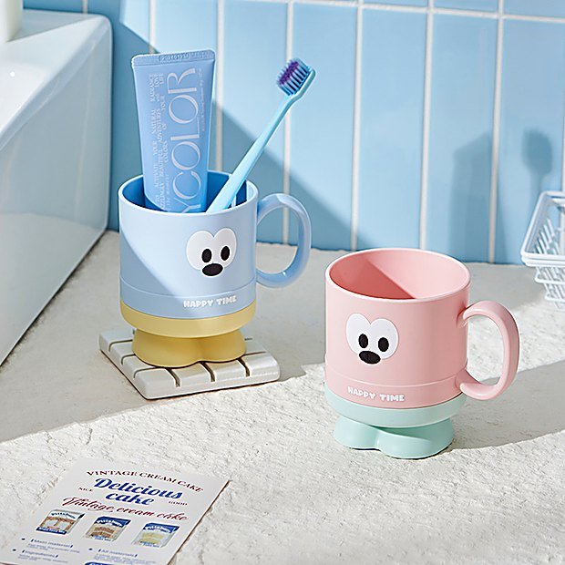 400 ml Cartoon Print Kids Bathroom Cup
