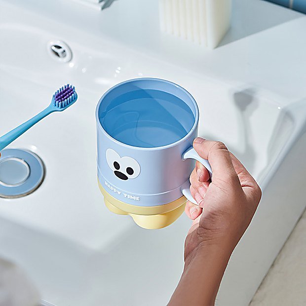 400 ml Cartoon Print Kids Bathroom Cup