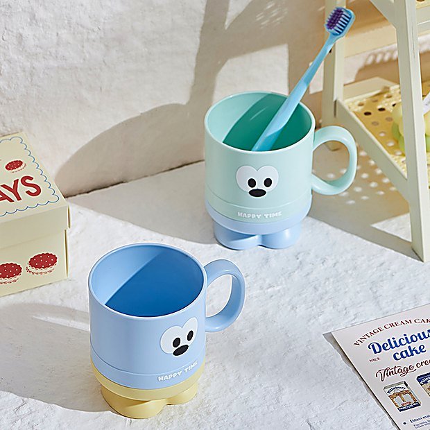 400 ml Cartoon Print Kids Bathroom Cup