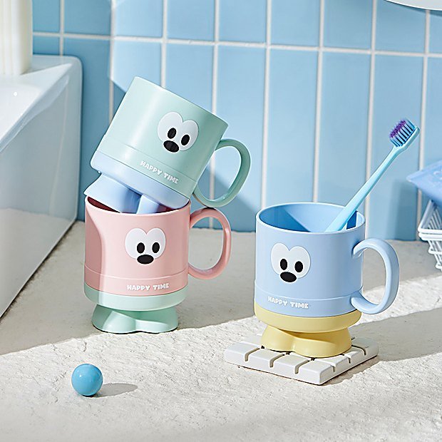 400 ml Cartoon Print Kids Bathroom Cup