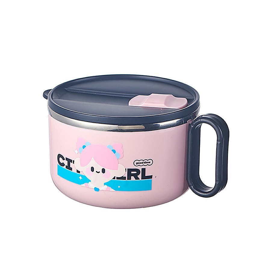 1000 ml Student Large Capacity Stainless Steel Bowl