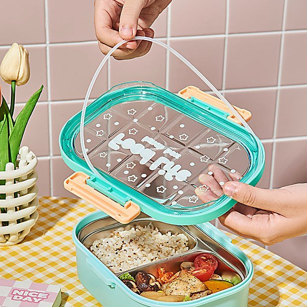 1000 ml Divided Student Bento Lunch Box