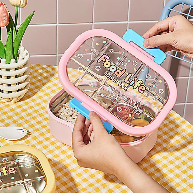 1000 ml Divided Student Bento Lunch Box