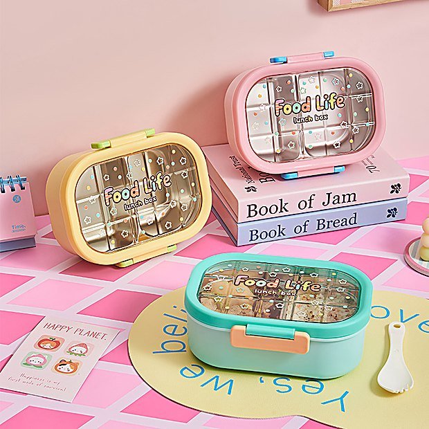 1000 ml Divided Student Bento Lunch Box