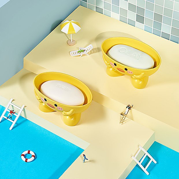 Cartoon Print Kids Soap Dish