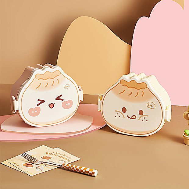 500 ml Divided Cartoon Print Bento Lunch Box