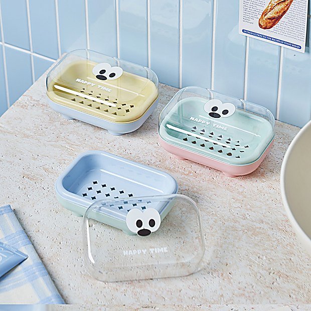 Cartoon Print Student Soap Dish