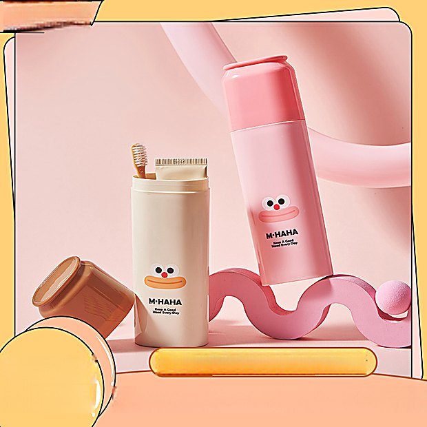 Cartoon Print Portable Bathroom Cup
