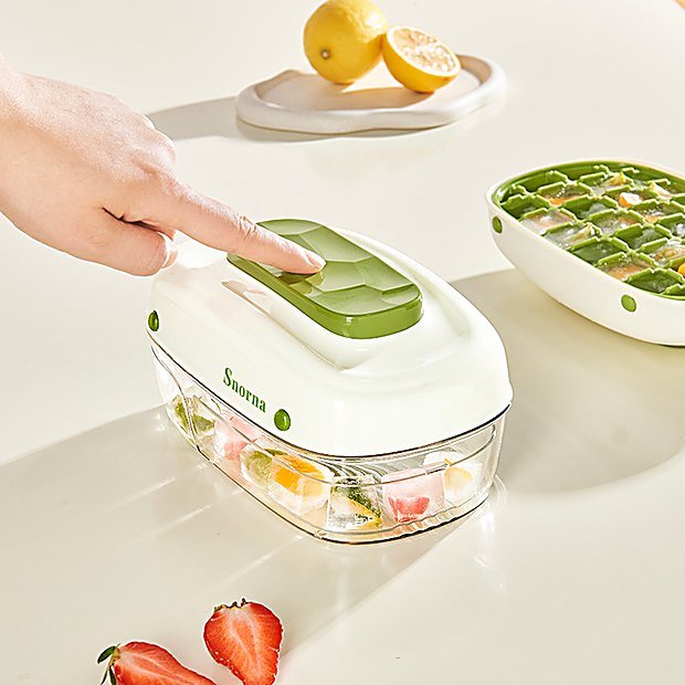 Push Button Lidded Kitchen Storage