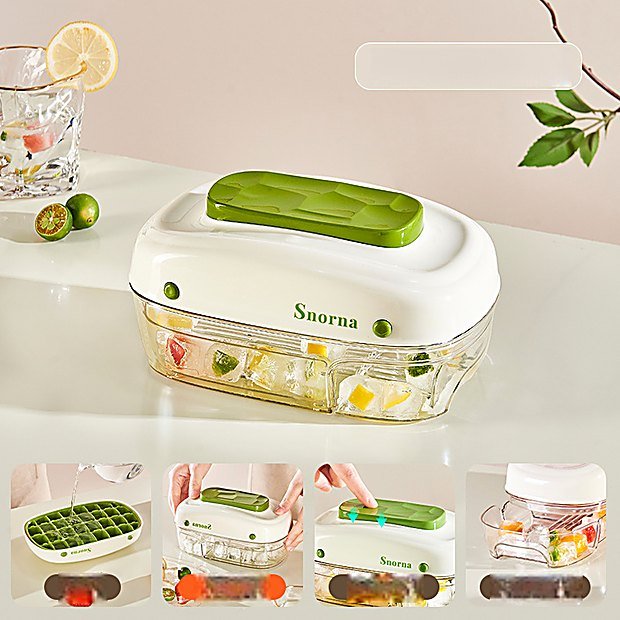 Push Button Lidded Kitchen Storage