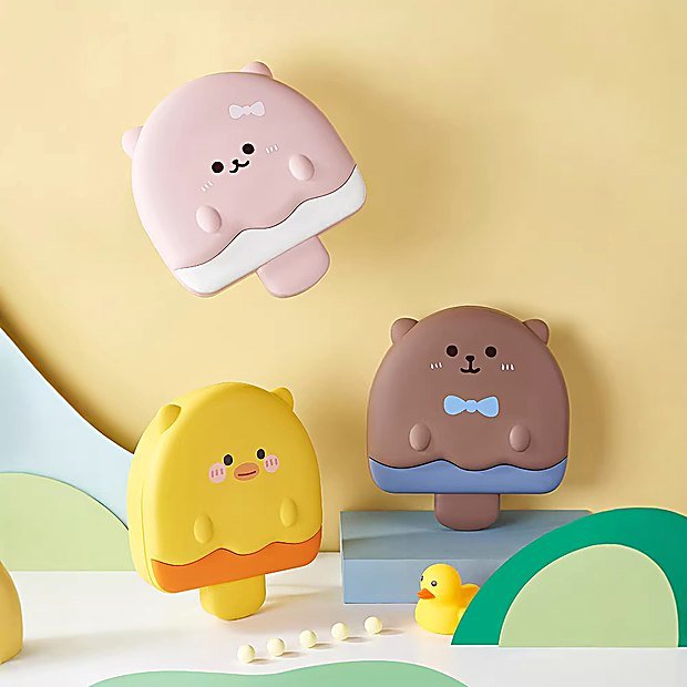 Divided Cartoon Print Kitchen Storage