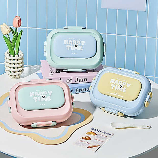 1000 ml Divided Student Bento Lunch Box