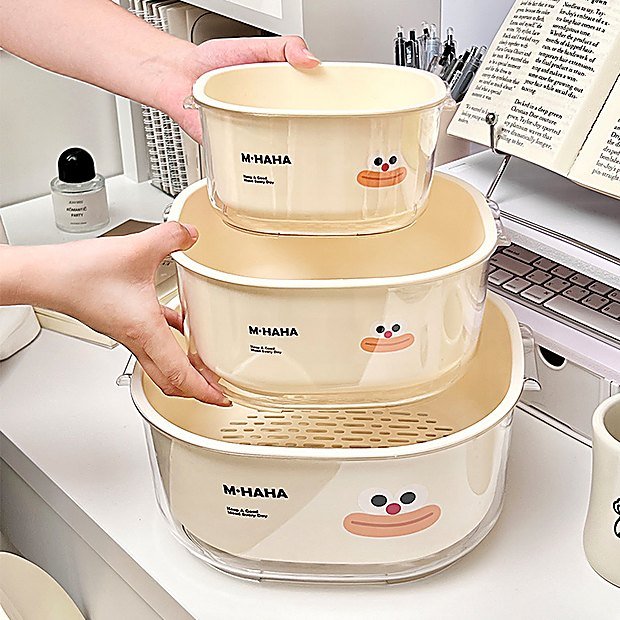 Double Wall Draining Kitchen Storage