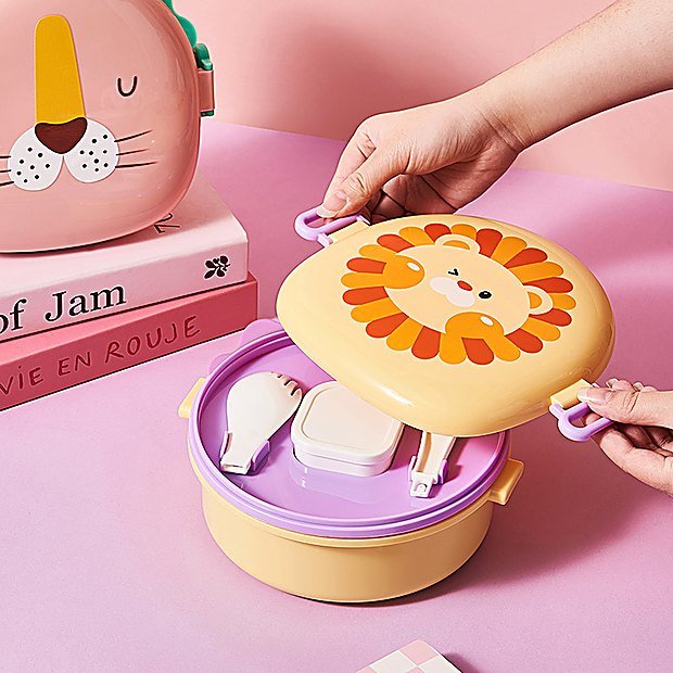 1000 ml Divided Cartoon Print Bento Lunch Box