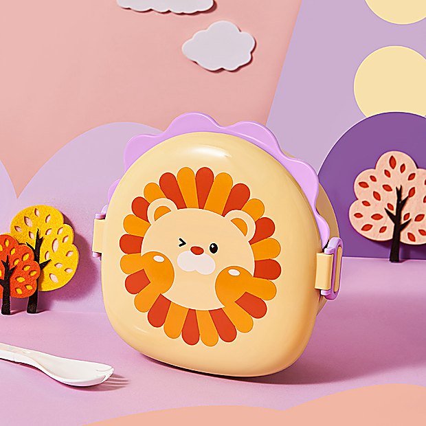 1000 ml Divided Cartoon Print Bento Lunch Box