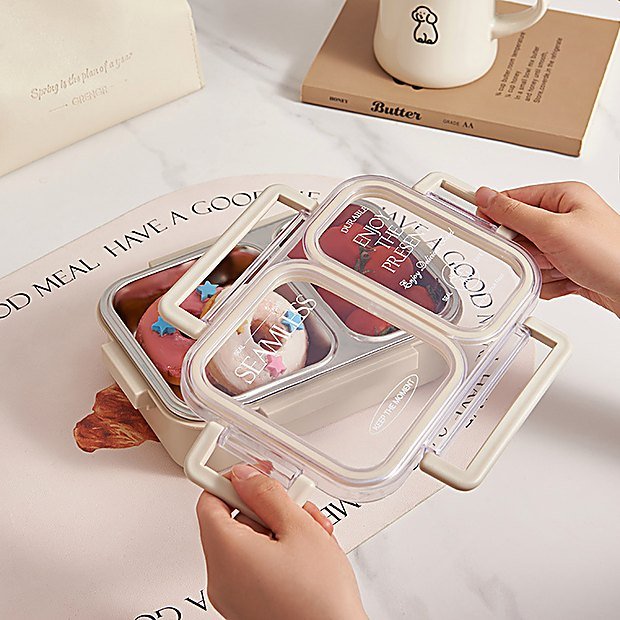 1000 ml Divided Outdoor Bento Lunch Box