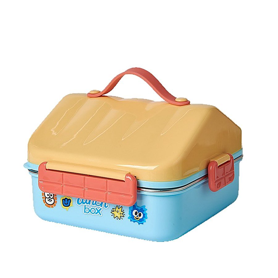 Carry Handle Divided Bento Lunch Box
