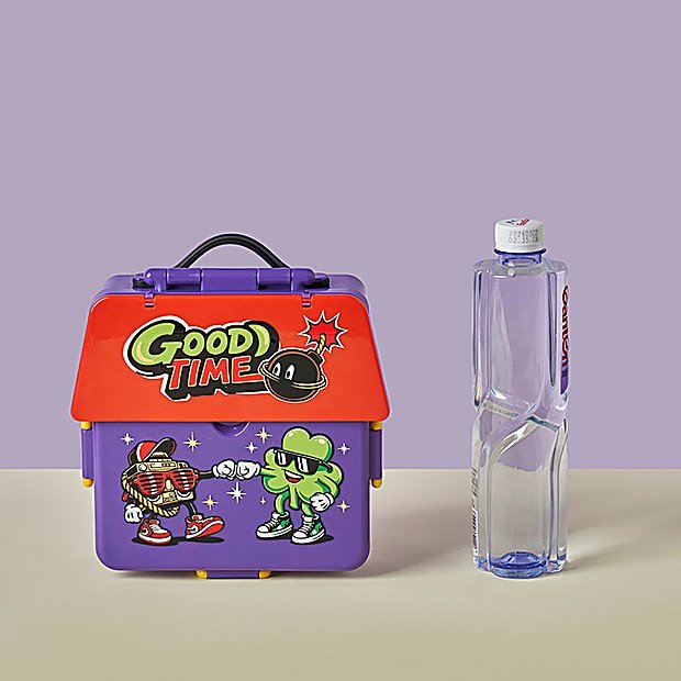 Carry Handle Divided Bento Lunch Box