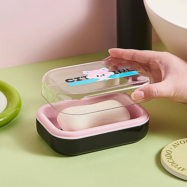 Cartoon Print Student Soap Dish