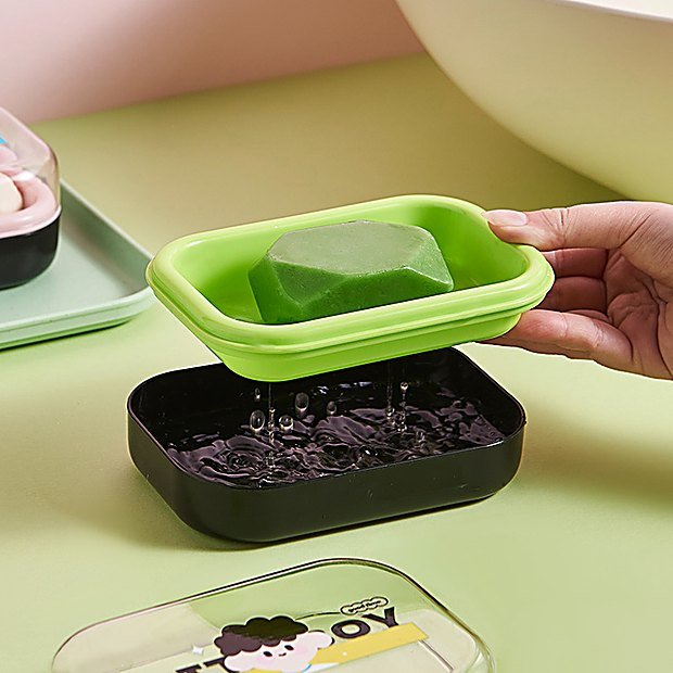 Cartoon Print Student Soap Dish