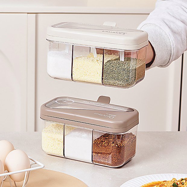 Divided Clear Kitchen Storage